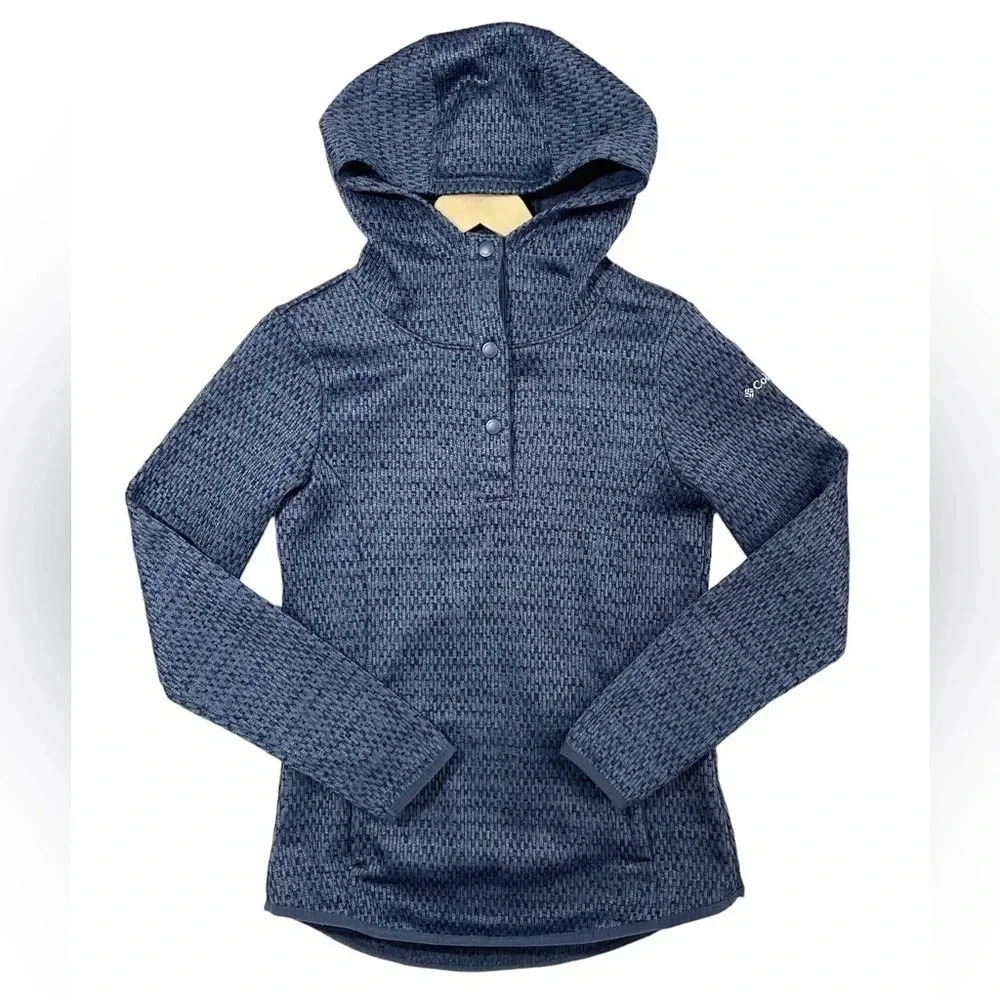 Columbia Rosenblum Performance Blue Hooded Pullover